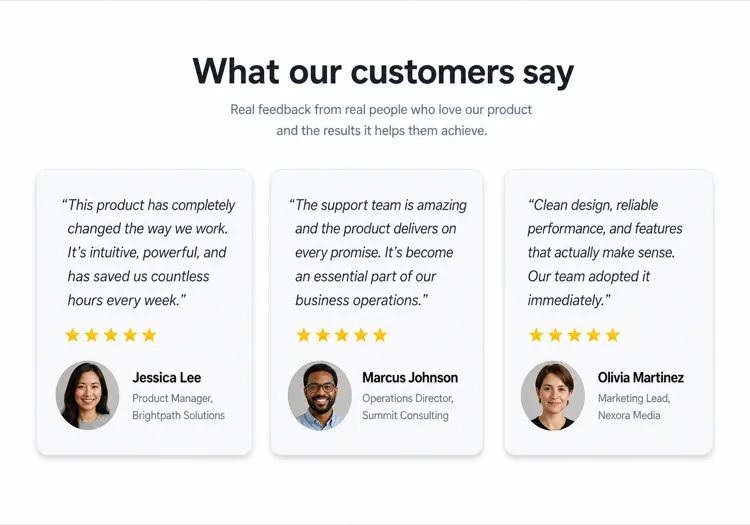 Testimonials