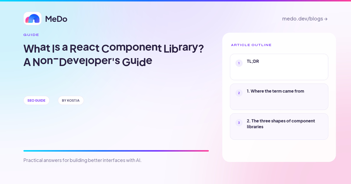 What Is a React Component Library? A Non-Developer's Guide